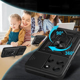 Motorola Moto G86 Tech-Protect Tåligt Skal med Magnetiskt Kickstand & Camslider - Svart