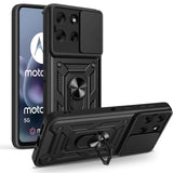 Motorola Moto G86 Tech-Protect Tåligt Skal med Magnetiskt Kickstand & Camslider - Svart
