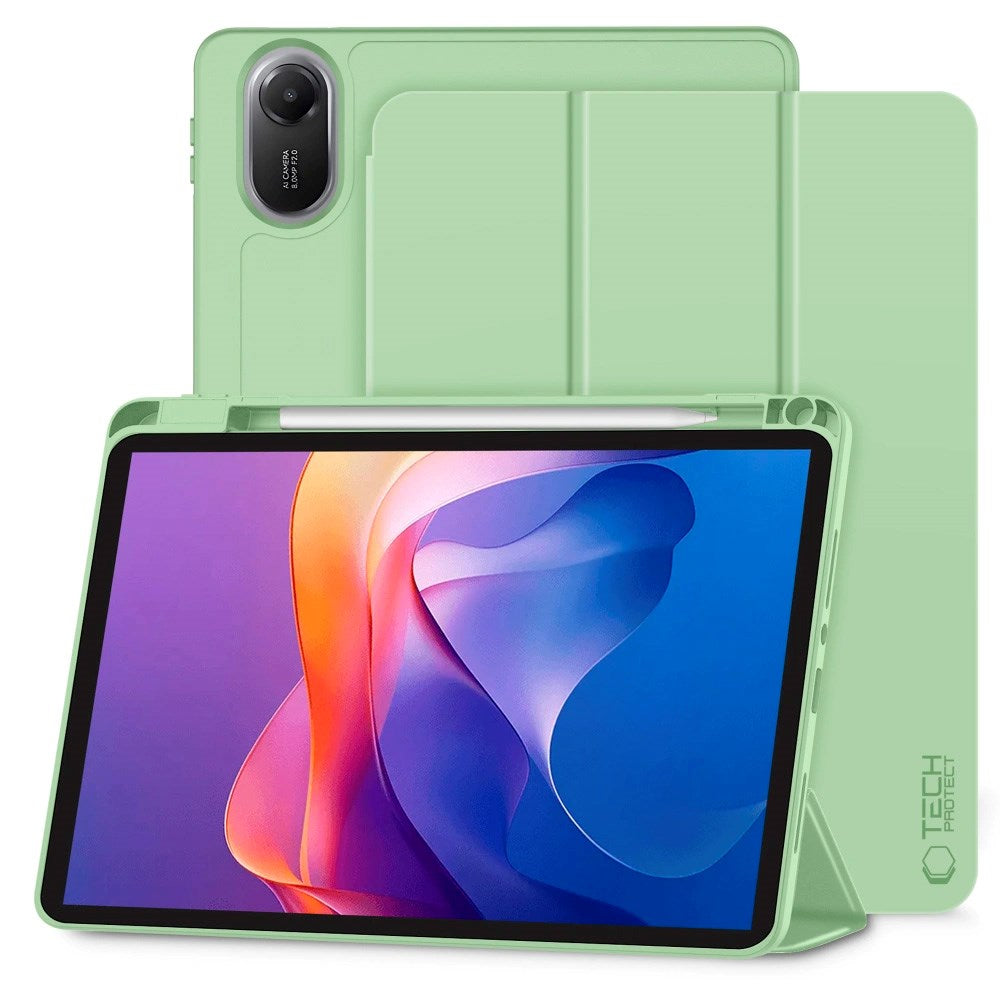 Xiaomi Redmi Pad 2 Tech-Protect SmartCase Fodral m. Penn Hållare - Grön
