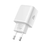 Tech-Protect NCA20 Väggladdare med 20W - 1 x USB-A & 1 x USB-C - Vit