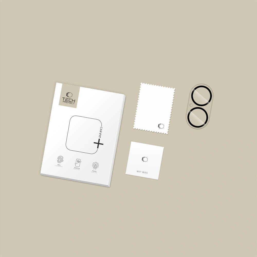 iPhone 17 Tech-Protect Cam Fit+ Kameralinsskyddsglas - Genomskinlig