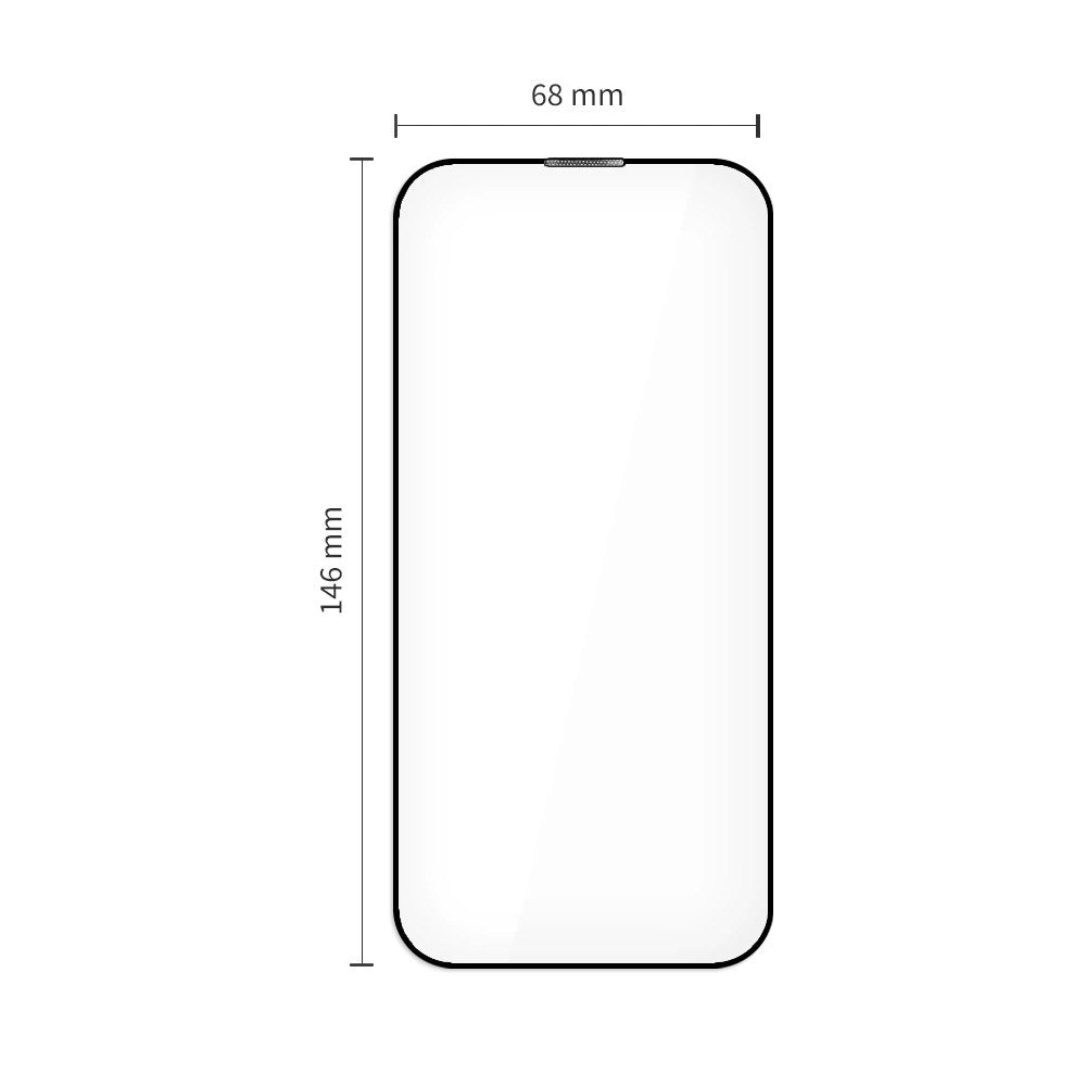iPhone 17 Tech-Protect Quick Set+ Skärmskyddsglas - 2 st - Genomskinlig / Svart Kant