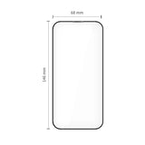 iPhone 17 Tech-Protect Quick Set+ Skärmskyddsglas - 2 st - Genomskinlig / Svart Kant