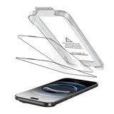 iPhone Air Tech-Protect Quick Set+ Skärmskyddsglas - 2 st - Genomskinlig / Svart Kant