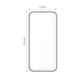 iPhone Air Tech-Protect Quick Set+ Skärmskyddsglas - 2 st - Genomskinlig / Svart Kant