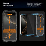iPhone 17 Pro Tech-Protect Quick Set+ Skärmskyddsglas - 2 st - Genomskinlig / Svart Kant