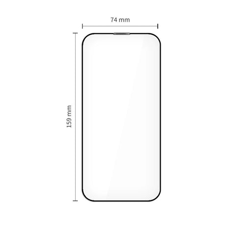 iPhone 17 Pro Max Tech-Protect Quick Set+ Skärmskyddsglas - 2 st - Genomskinlig / Svart Kant