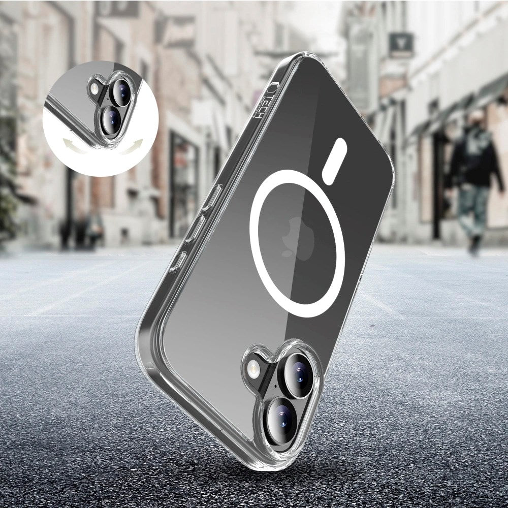 iPhone 17 Tech-Protect Flexair Hybrid Skal - MagSafe Kompatibel - Genomskinlig