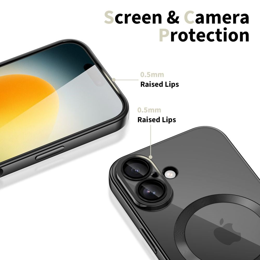 iPhone 17 Tech-Protect MagFlex Skal- MagSafe Kompatibel - Svart / Transparent
