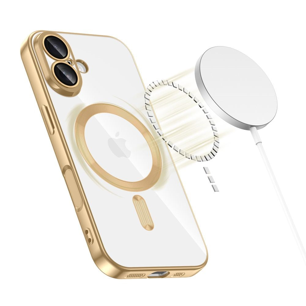 iPhone 17 Tech-Protect MagFlex Skal- MagSafe Kompatibel - Guld / Transparent