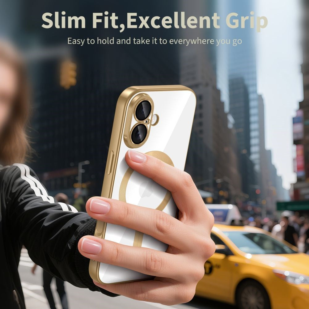 iPhone 17 Tech-Protect MagFlex Skal- MagSafe Kompatibel - Guld / Transparent