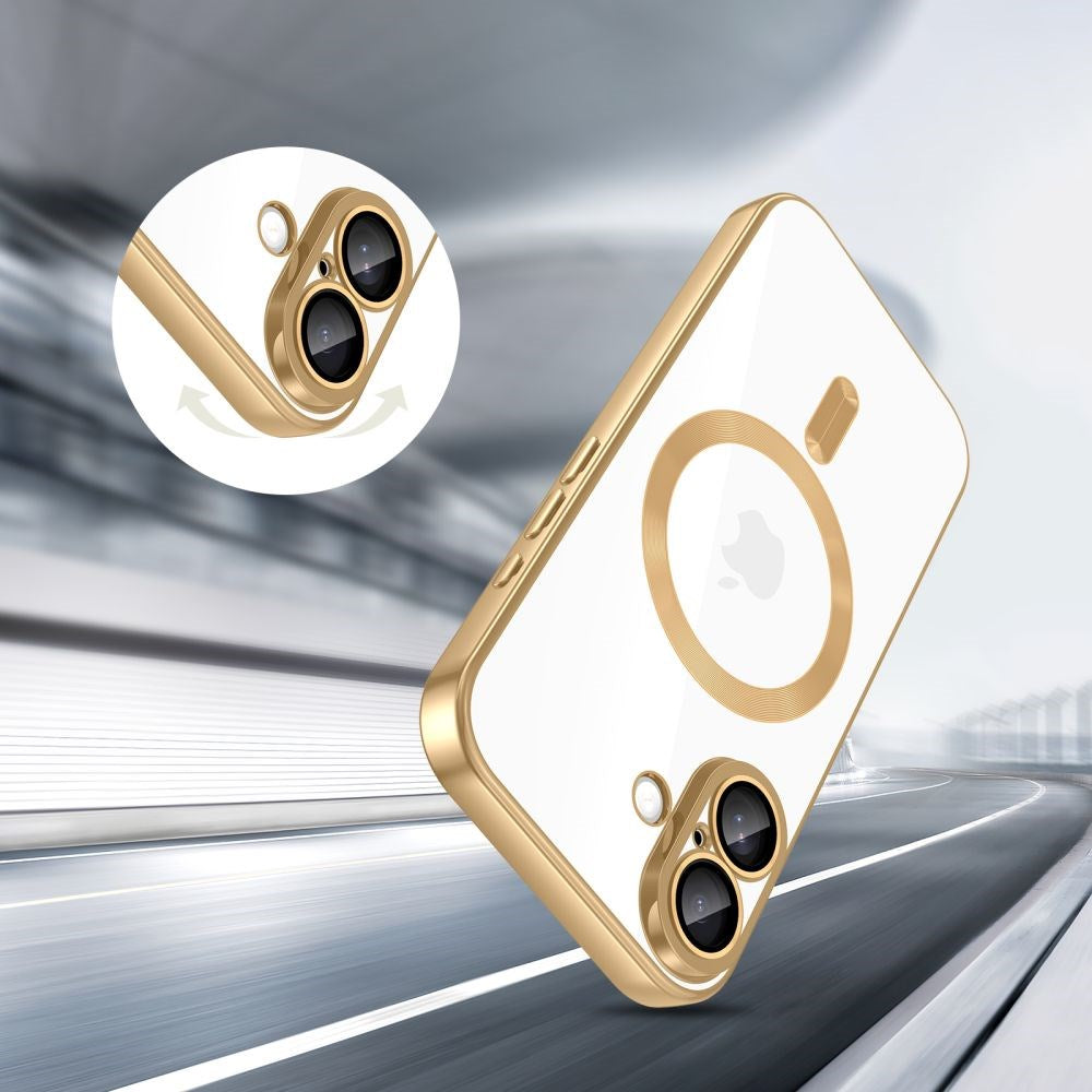 iPhone 17 Tech-Protect MagFlex Skal- MagSafe Kompatibel - Guld / Transparent