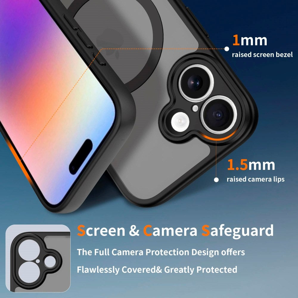 iPhone 17 Tech-Protect BasicMag Hybrid Skal - MagSafe Kompatibel - Matt Svart