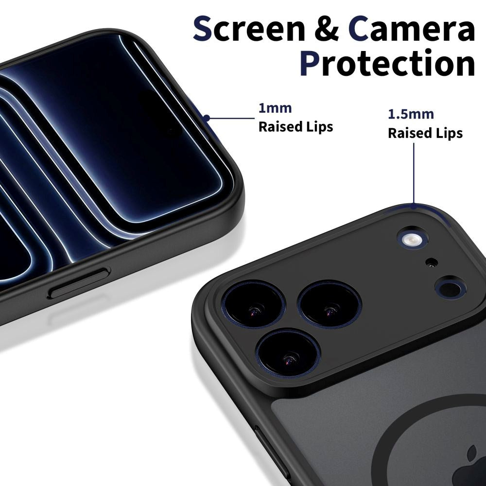 iPhone 17 Pro Tech-Protect BasicMag Hybrid Skal - MagSafe Kompatibel - Matt Svart