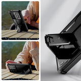 Samsung Galaxy S25+ (Plus) Tech-Protect Kevlar Pro Hård Plast Skal m. Skärmskydd & Kickstand - Svart