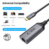 USB-C till Ethernet RJ45 Adapter Tech-Protect Ultraboost - 1000Mbps - Svart
