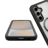 Samsung Galaxy S25 Tech-Protect Defense Hybrid Skal - MagSafe Kompatibel - Genomskinlig / Svart