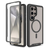 Samsung Galaxy S25 Ultra Tech-Protect Defense Hybrid Skal - MagSafe Kompatibel - Genomskinlig / Svart