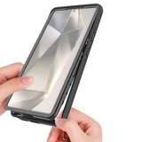 Samsung Galaxy S25 Ultra Tech-Protect Defense Hybrid Skal - MagSafe Kompatibel - Genomskinlig / Svart