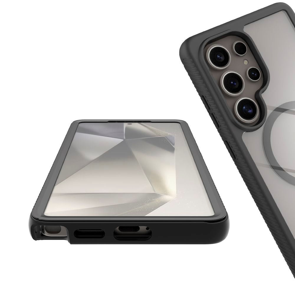 Samsung Galaxy S25 Ultra Tech-Protect Defense Hybrid Skal - MagSafe Kompatibel - Genomskinlig / Svart