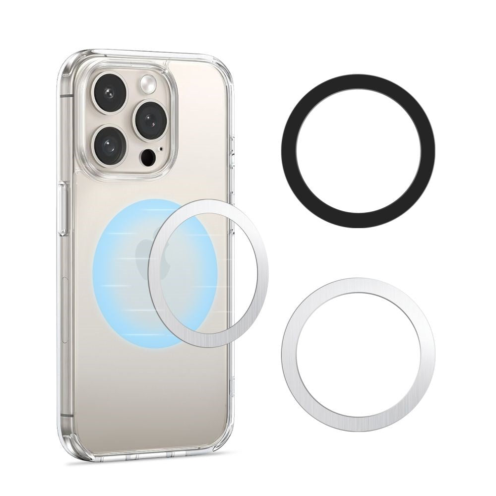 Tech-Protect MMP-110 Magnetisk MagSafe Ring - Silver / Svart