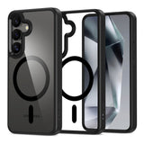 Samsung Galaxy S25 Tech-Protect Magmat Skal - MagSafe Kompatibel - Genomskinlig / Svart