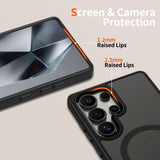 Samsung Galaxy S25 Ultra Tech-Protect Magmat Skal - MagSafe Kompatibel - Genomskinlig / Svart