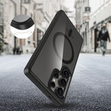 Samsung Galaxy S25 Ultra Tech-Protect Magmat Skal - MagSafe Kompatibel - Genomskinlig / Svart