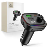 Tech-Protect Billaddare m. USB-A & USB-C / FM Bluetooth Transmitter - Svart