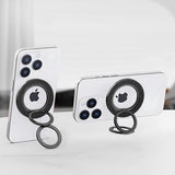Tech-Protect MagSafe Ringhållare för Mobil med Kolfiberdesign - MagSafe Kompatibel - Svart