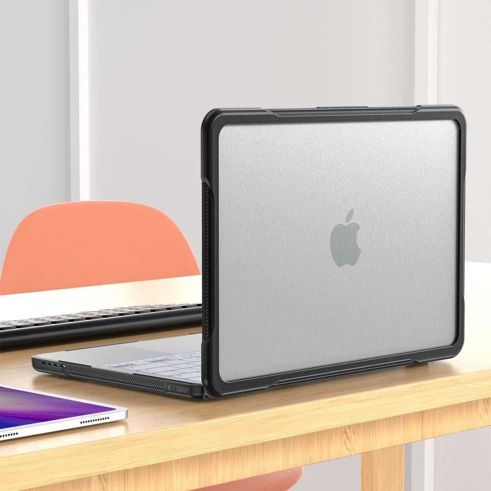 MacBook Neo 13 A18 Pro (2026) Tech-Protect Velar Hybrid Fodral - Genomskinlig / Svart