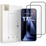 Xiaomi 17T Pro Tech-Protect Glass Fit+ Härdat Skärmskyddsglas - 2 st - Genomskinlig / Svart Kant