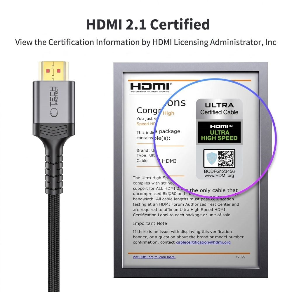 Tech-Protect UltraBoost HDMI till HDMI Kabel - 3m - Svart
