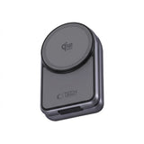 Tech-Protect A53 3-i-1 25W Trådlös Laddare: Smartphone & Smartklocka & Hörlurar - MagSafe / Qi2 Kompatibel - Mörkgrå