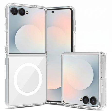 Samsung Galaxy Z Flip8 Tech-Protect Flexair Hybrid Skal - MagSafe Kompatibel - Genomskinlig