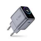 Väggladdare 45 W med USB-C Tech-Protect PowerVision NC45W-GaN - Grå