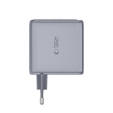 4-i-1 Väggladdare 140W m. 1x USB-A och 3x USB-C Tech-Protect PowerVision NC140W-GaN - Grå
