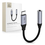 USB-C till Mini-jack 3,5 mm DAC Adapter Tech-Protect UltraBoost - Grå