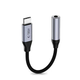 USB-C till Mini-jack 3,5 mm DAC Adapter Tech-Protect UltraBoost - Grå
