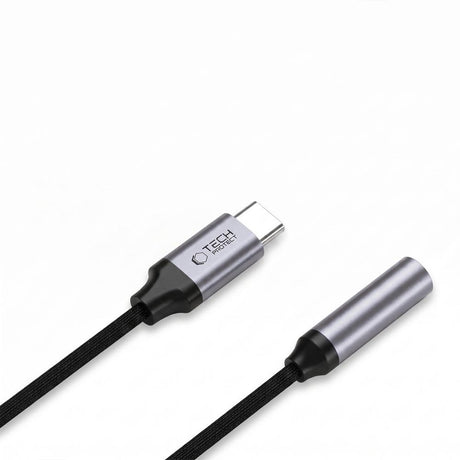 USB-C till Mini-jack 3,5 mm DAC Adapter Tech-Protect UltraBoost - Grå