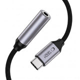USB-C till Mini-jack 3,5 mm DAC Adapter Tech-Protect UltraBoost - Grå