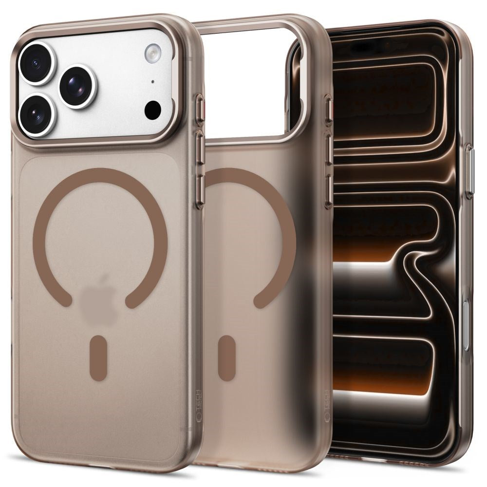 iPhone 18 Pro / 17 Pro Tech-Protect MagZero Skal - MagSafe Kompatibel - Matte Desert Gold