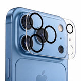 iPhone 18 Pro Tech-Protect Cam Fit+ Kameralinsskyddsglas - Genomskinlig / Svart