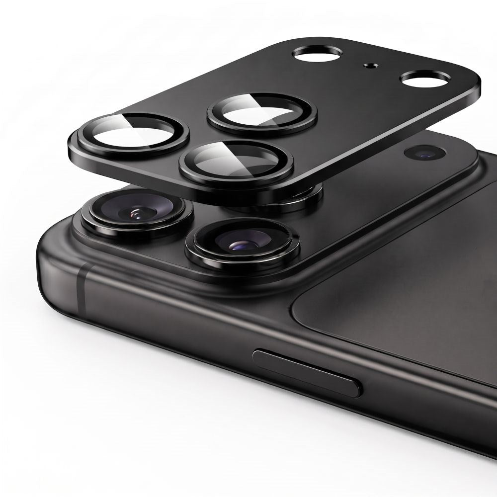 iPhone 18 Pro Tech-Protect CamFull Fit+ Kameralinsskyddsglas - Svart