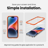 iPhone 18 Pro Tech-Protect Easy Set+ 3-i-1 Skyddspaket med Härdat Skärmskyddsglas och Kameralinsskydd - Genomskinlig
