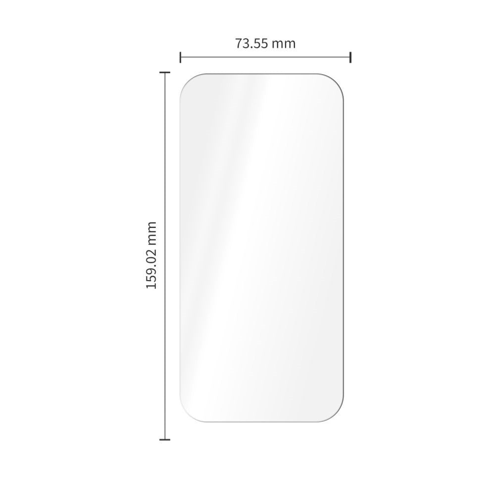 iPhone 18 Pro Max Tech-Protect Easy Set+ 3-i-1 Skyddspaket med Härdat Skärmskyddsglas och Kameralinsskydd - Genomskinlig