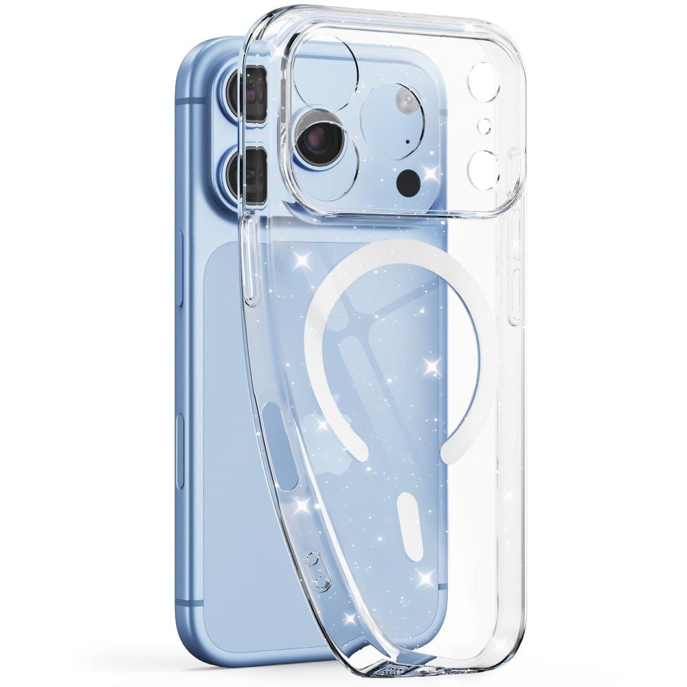 iPhone 18 Pro Max / 17 Pro Max Tech-Protect FlexAir Skal - MagSafe Kompatibel - Transparent / Glitter