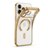 iPhone 18 Pro / 17 Pro Tech-Protect MagFlex Skal - MagSafe Kompatibel - Genomskinlig / Guld