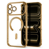 iPhone 18 Pro / 17 Pro Tech-Protect MagFlex Skal - MagSafe Kompatibel - Genomskinlig / Guld