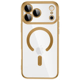 iPhone 18 Pro Max / 17 Pro Max Tech-Protect MagFlex Skal - MagSafe Kompatibel - Genomskinlig / Guld